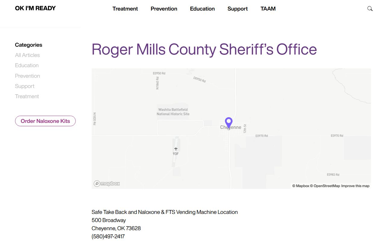 Roger Mills County sheriff contact information for inmate population records